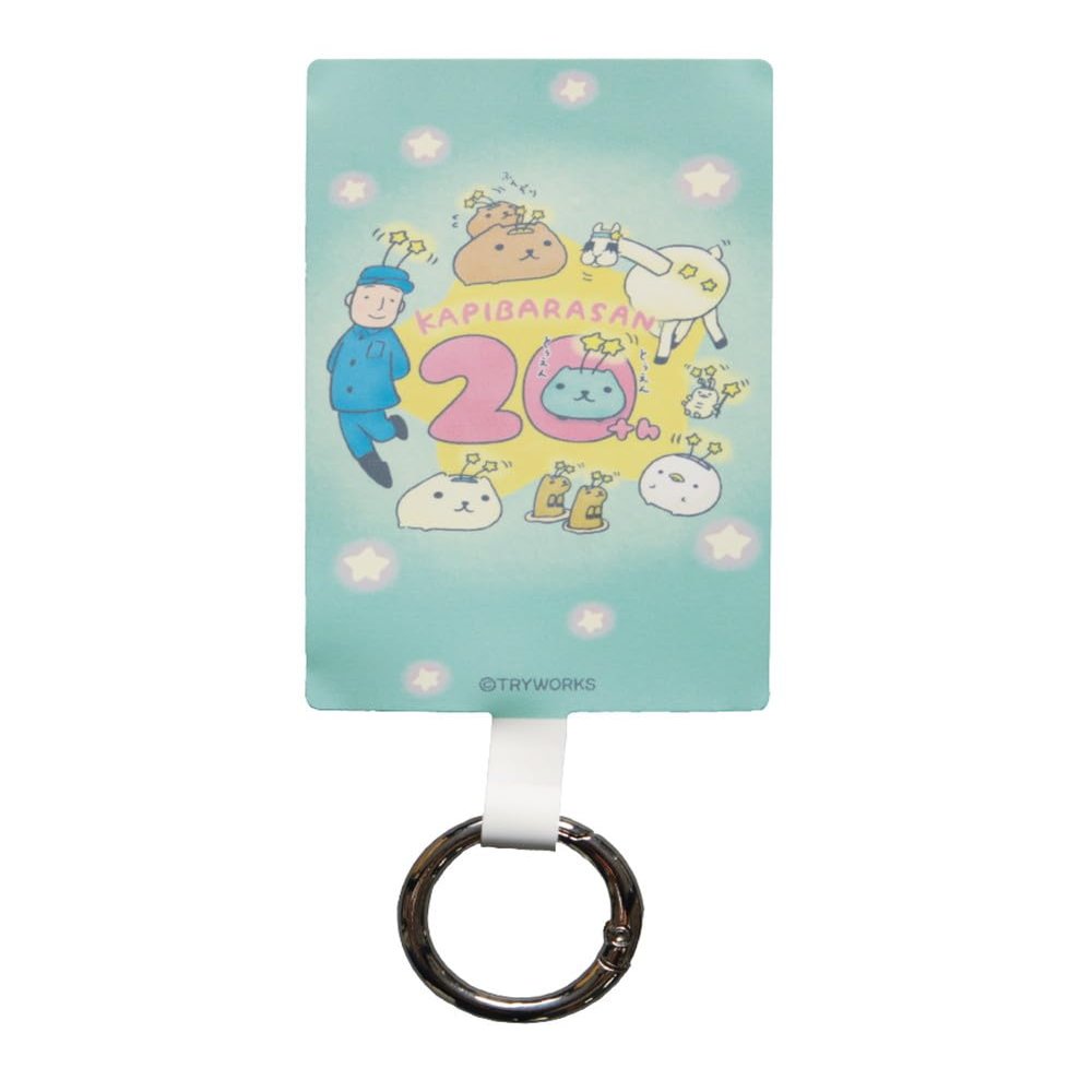 Gran Sank Capibara's 20th Anniversary Multi Ring Plus Size L Green Smartphone Ring, Stylish, Cute, Character Goods, Fall Prevention, iPhone and Android