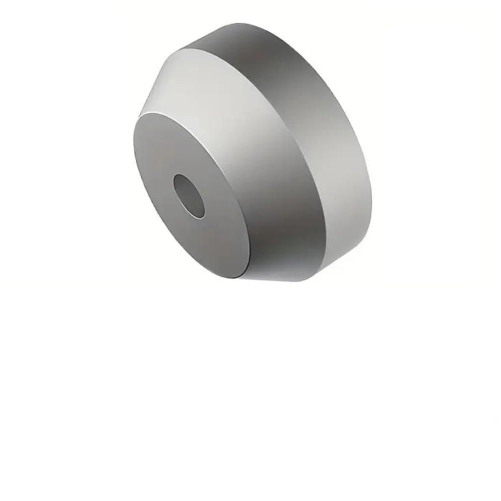 45 RPM Record Adapter Solid Aluminum Dome 7 Inch Vinyl Record Adapter Insert for Vinyl Record Players (Silver)