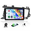 [4+128G] Android 15 Car Radio Stereo for Kia Optima K5 2010-2013 with Wireless Carplay&Android Auto,9 Inch Car Radio with Mirror Link Bluetooth FM/RDS WiFi GPS EQ DSP SWC+AHD Backup Camera view 1