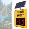 DOZPAL Solar Powered Speed Limit Radar Sign, Aluminum Speed Radar Feedback Sign 2-Digit/3-Digit Speed Detector for Streets & Neighborhoods, Remote Control 2-digit-5070cm view 1