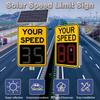 DOZPAL Solar Powered Speed Limit Radar Sign, Aluminum Speed Radar Feedback Sign 2-Digit/3-Digit Speed Detector for Streets & Neighborhoods, Remote Control 2-digit-5070cm view 3