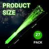 U-MOJOK 27 PCS Green Fiber Optic Wands Glow Sticks, Light Up Fiber Optic Lights Rod with 3 Light Modes, Sparklers Fireworks Sticks for Wedding, Concerts, Halloween,Christmas,New Year Party view 2