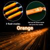27 PCS Orange Fiber Optic Wands Glow Sticks, Light Up Fiber Optic Lights Rod with 3 Light Modes, Sparklers Fireworks Sticks for Wedding, Thanksgiving, Halloween,Christmas,New Year view 3