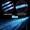 U-MOJOK 27 PCS Blue Fiber Optic Wands Glow Sticks, Light Up Fiber Optic Lights Rod with 3 Light Modes, Sparklers Fireworks Sticks for Wedding, Concerts, Halloween,July 4th, Neon Party view 4
