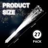 U-MOJOK 27 PCS White Fiber Optic Wands Glow Sticks, Light Up Fiber Optic Lights Rod with 3 Light Modes, Sparklers Fireworks Sticks for Wedding, Concerts, Halloween,Christmas,New Year Party view 2