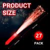 U-MOJOK 27 PCS Red Fiber Optic Wands Glow Sticks, Light Up Fiber Optic Lights Rod with 3 Light Modes, Sparklers Fireworks Sticks for Wedding, Concerts,July 4th, Halloween,Christmas,New Year view 3