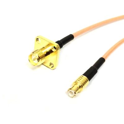 RP SMA Female Jack Panel Mount Female to MCX Male Right Angle Cable Adapter RG316 100cm