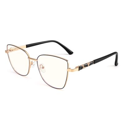 Dollger Blue Light Glasses For Woman Fashion Computer Gaming Eyeglasses Cat Eye Matal Bluelight Blocking Glasses