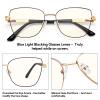 Dollger Blue Light Glasses For Woman Fashion Computer Gaming Eyeglasses Cat Eye Matal Bluelight Blocking Glasses view 3
