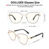 Dollger Blue Light Glasses For Woman Fashion Computer Gaming Eyeglasses Cat Eye Matal Bluelight Blocking Glasses view 4