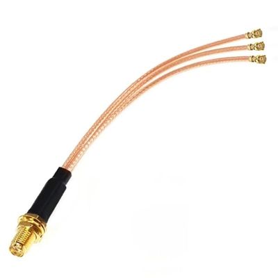 1-Pack SMAK-3XUFL to U.FL RG178 Pigtail Cable Adapter 30cm for Routers