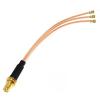 1-Pack SMAK-3XUFL to U.FL RG178 Pigtail Cable Adapter 30cm for Routers view 1
