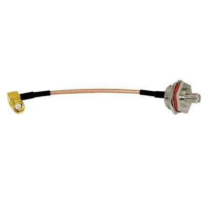 1-Pack M16 Female to SMA Male Right Angle 90 Degree Pigtail Cable RG316 15CM