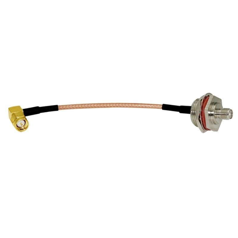 1-Pack M16 Female to SMA Male Right Angle 90 Degree Pigtail Cable RG316 15CM