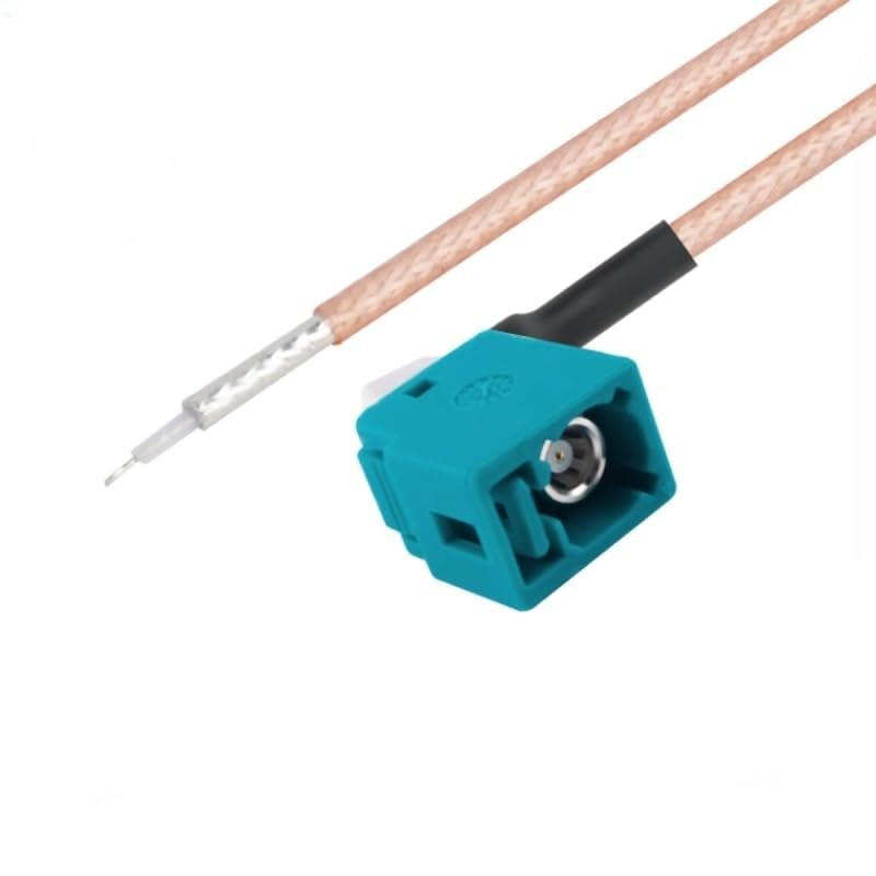 1 FakraKW-Waterproof RG316 Cable with Single Connector and soldered on The Other end 100 cm