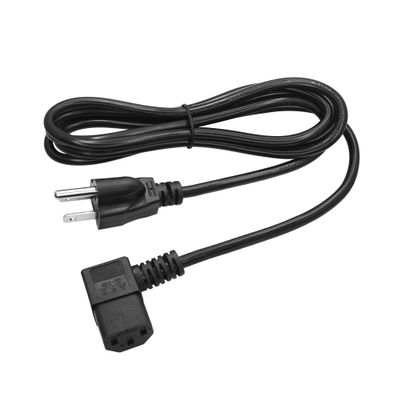5.9FT Left Angle Computer Power Cord NEMA 5-15P to IEC C13, 18AWG 250V/10A