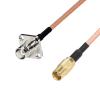 1 BNC Female 4-Hole Panel to MCX Female Pigtail Adapter RG316 50cm view 1