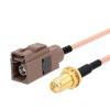 BNC Male Q9 to 3.5mm Male Plug Connector Pigtail Cable RG316 100cm for CCTV Camera Surveillance Antenna (Type9) view 1