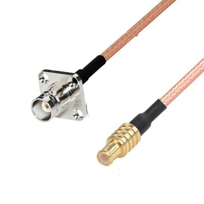 1 BNC Female 4-Hole Panel to MCX Male ST Pigtail Adapter RG316 50cm