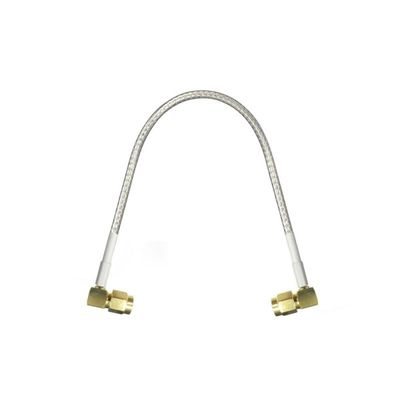 Antenna SMA Male Right Angle to RA 90 Degree Pigtail Adapter RG316 30cm Silver