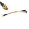 3G 4G Antenna Extension SMA Female to Dual CRC9 Connector Y-Type Splitter Combiner Pigtail Cable for Wireless Modem 30CM view 1