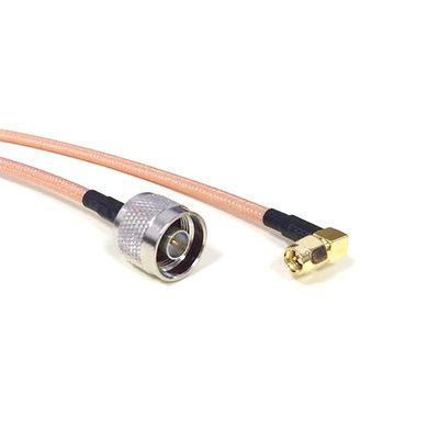 SMA Male Right Angle Switch N Plug Pigtail Cable Adapter for Wireless Routers (20CM) (RG142)
