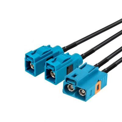 1 Piece 1 in 2 FakraTK-2K Connector Adapter RG174 Pigtail Cable 30cm