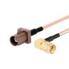 BNC Male Q9 to 3.5mm Male Plug Connector Pigtail Cable RG316 30cm for CCTV Camera Surveillance Antenna (Type 5) view 1