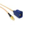 1 Fakra C Male to Female to MCX Plug Straight Tail Cable Adapter RG316 100CM for GPS Navigation (Type 2) view 1