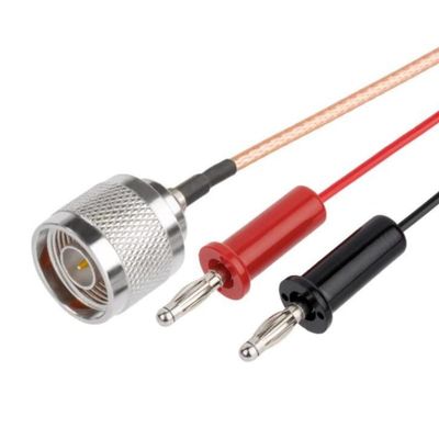 1 Piece N Male to 4mm Banana Connector Pigtail Cable RG316 30CM