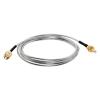 SMA Male to SMB Male Plug Straight Semi-Flex Cable Adapter RG405.086 50cm view 1