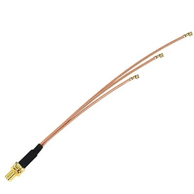1 in 3 SMA Female to 3X U.FL RG178 Pigtail Cable Adapter 30cm for Router GPS AP