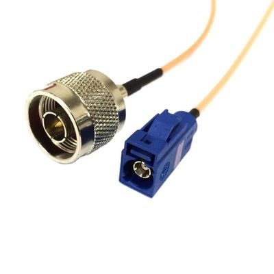 1-Pack N-Type Male Plug to Fakra C-Type Female Straight Flat Connector Jumper RG316 50 cm
