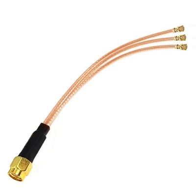 1-Pack SMAJ-3XUFL to U.FL RG178 Pigtail Cable Adapter 15cm for Routers