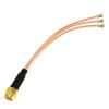 1-Pack SMAJ-3XUFL to U.FL RG178 Pigtail Cable Adapter 15cm for Routers view 1