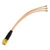 1-Pack RPSMAJ-3XUFL to U.FL RG178 Pigtail Cable Adapter 30cm for Routers view 1