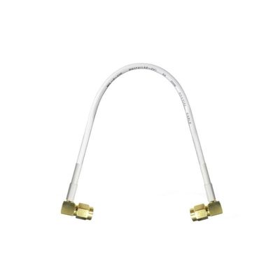 Antenna SMA Male Right Angle to RA 90 Degree Pigtail Adapter RG174 50cm White