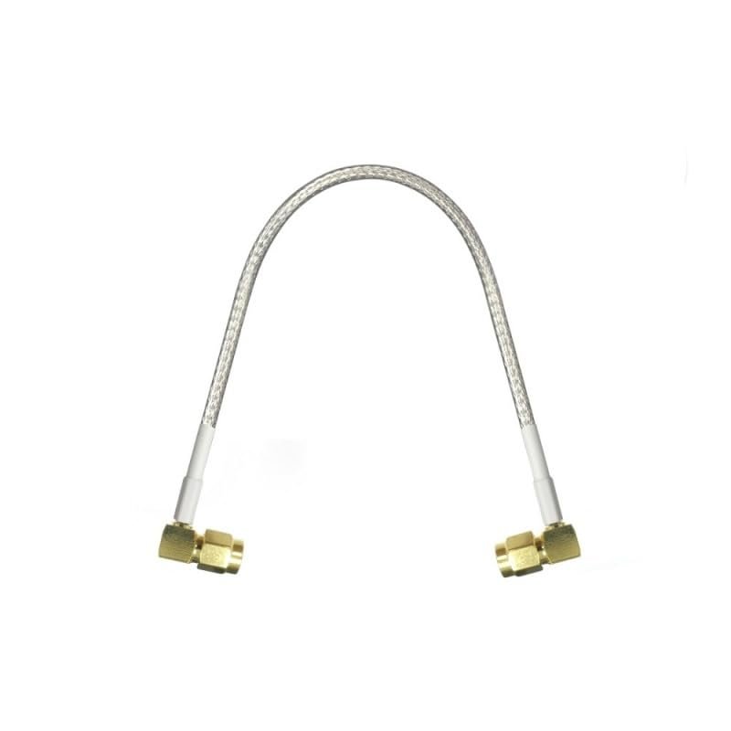 Antenna SMA Male Right Angle to RA 90 Degree Pigtail Adapter RG316 100cm Silver