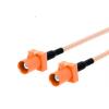 Fakra M-Type Male/Female Orange to SMA Plug Jack Pigtail Cable Adapter RG316 for Automotive (100CM)(Type13) view 1