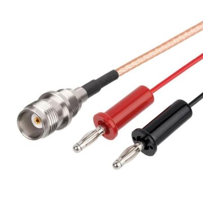 1 Piece TNC Female to 4mm Banana Connector Pigtail Cable RG316 30CM