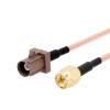 BNC Male Q9 to 3.5mm Male Plug Connector Pigtail Cable RG316 50cm for CCTV Camera Surveillance Antenna (Type 1) view 1