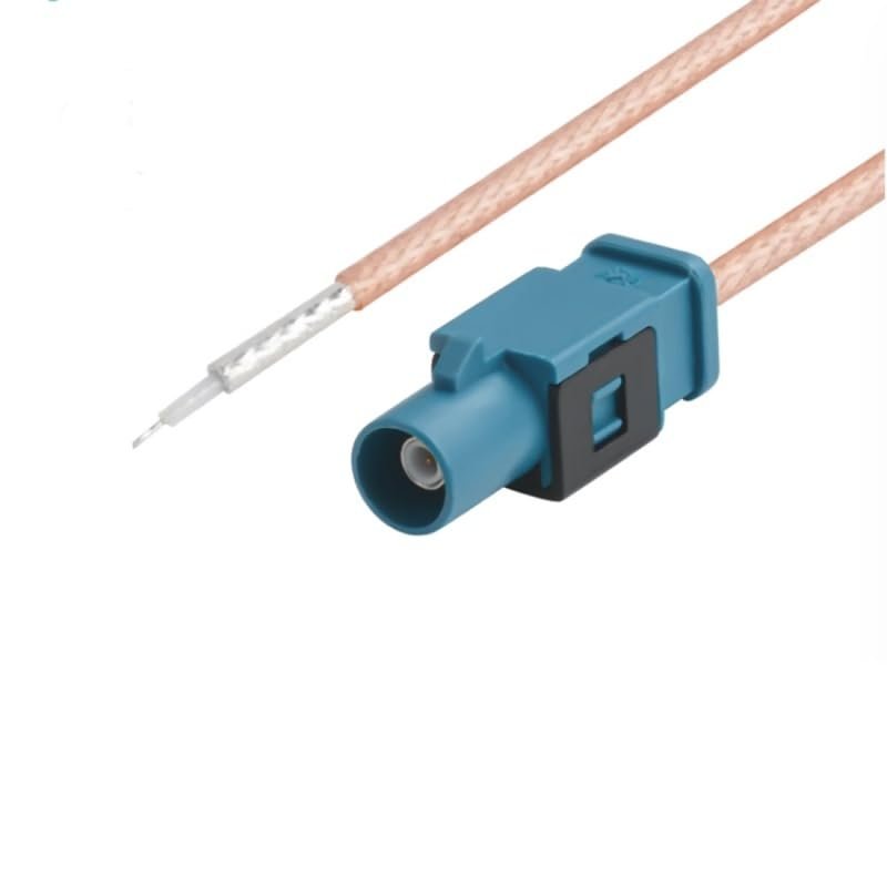 1 FakraJ-Long RG316 Cable with Single Connector and soldered on The Other end 15 cm