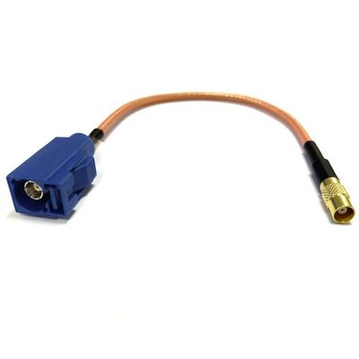 1 Fakra C Male to Female to MCX Plug Straight Tail Cable Adapter RG316 50CM for GPS Navigation (Type 3)