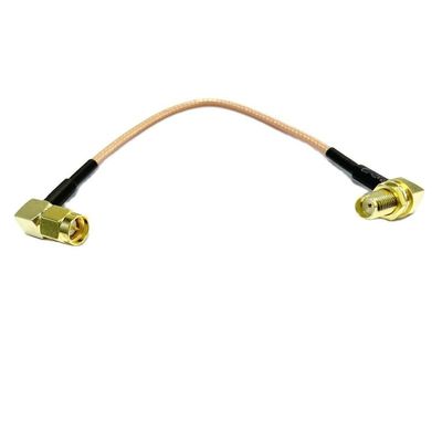 1PC SMA Female nut RA 90 Degree Switch SMA Male Right Angle Pigtail Cable RG316 30cm for Wireless Modem
