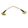 1PC SMA Female nut RA 90 Degree Switch SMA Male Right Angle Pigtail Cable RG316 30cm for Wireless Modem view 1
