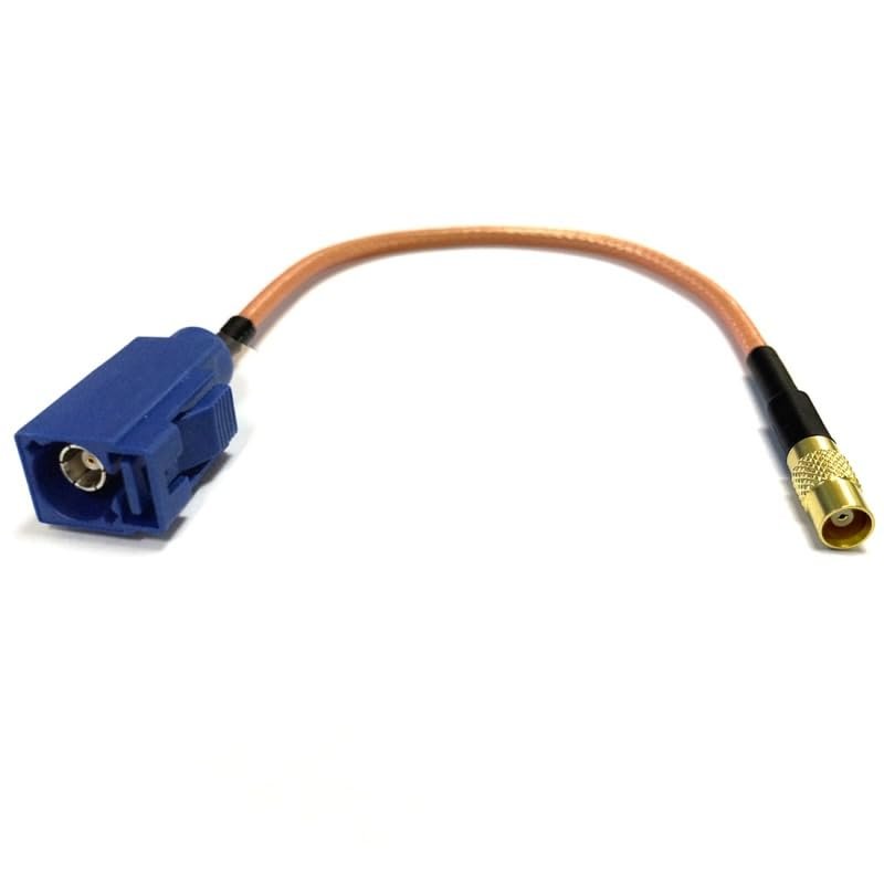 1 Fakra C Male to Female to MCX Plug Straight Tail Cable Adapter RG316 100CM for GPS Navigation (Type 3)