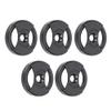 5Pcs Black Plastic Record Adapter for Records, Phonographs, TV Sets Easy to Carry, Store, Use Material, Durable, Long Service Life view 2