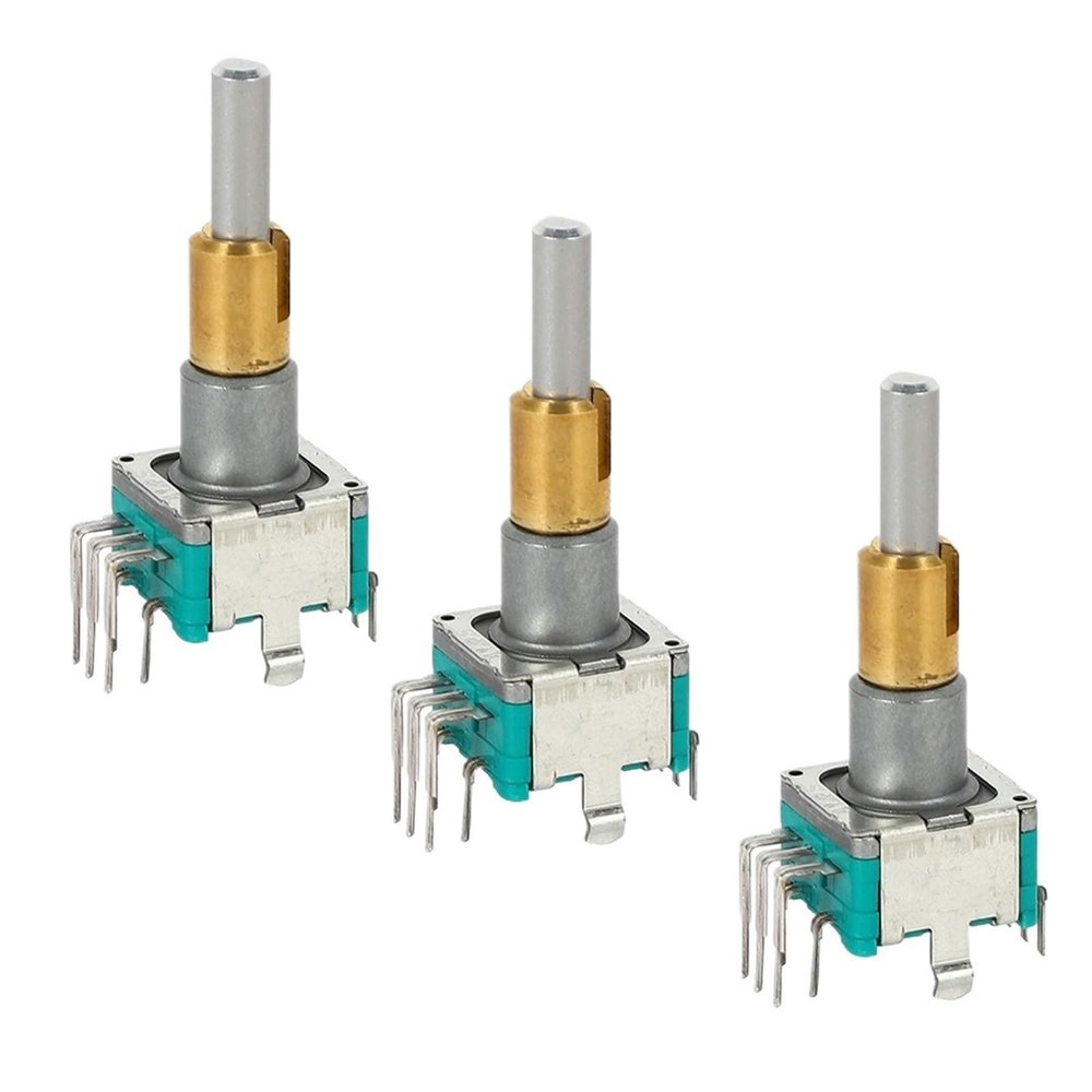 1pcs Y31A 3PCS EC11EBB24C03 Dual Axis Encoder with Switch 30 Positioning Number 15 Pulse Point Handle 25mm