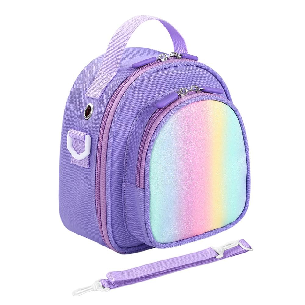 Carrying Case for Yoto Mini 2024 Edition, Travel Storage Bag with Shoulder Strap & Card Holder, Organizer Bag for Audio Player, Headphone & Accessories