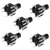 Y31A 5Pcs EC12D1524403 Car Navigation CD Volume Encoder with Push Button Switch EC12 Round Type 30 Position 15 Pulse view 2